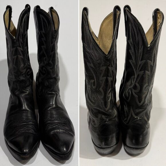 Dan Post Black Men\'s Size 10 D Pebble Grain Cowboy Boots main image 5
